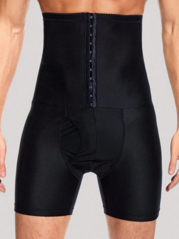 Men's High-Waist Compression Shapewear Shorts – Waist Trainer Body Shaper Underwear